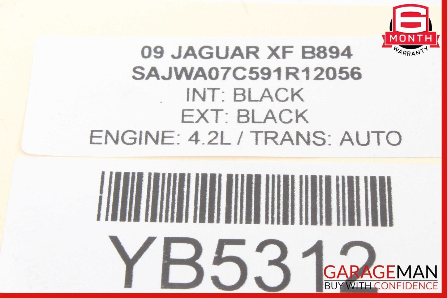 09-15 Jaguar XF Rear Right Side Door Window Regulator Motor C2Z26992 OEM