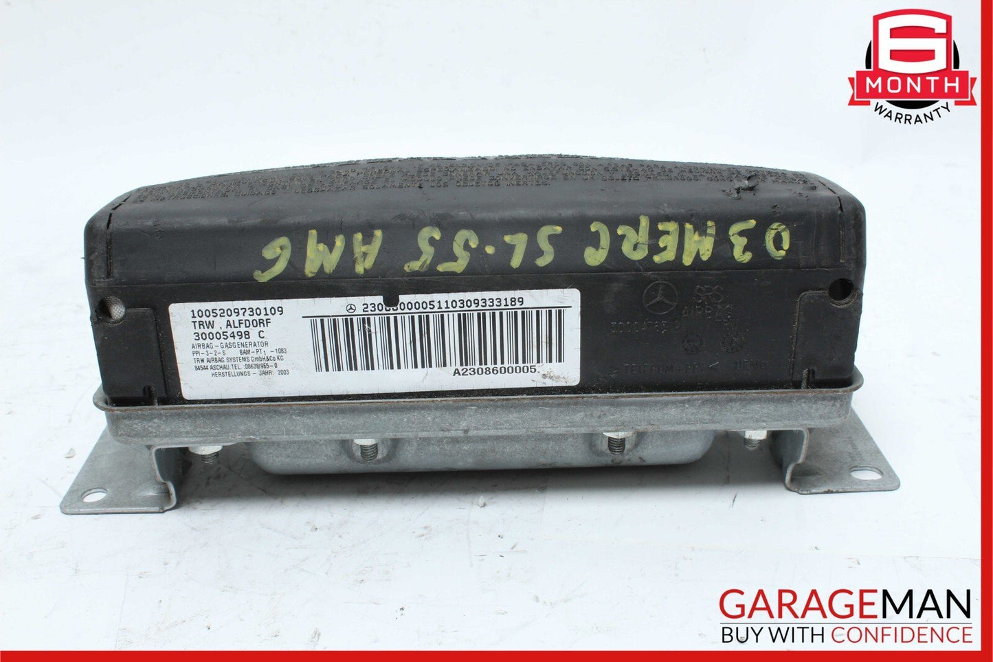 03-12 Mercedes R230 SL55 AMG SL550 Front Passenger Side Dash Airbag Air Bag OEM