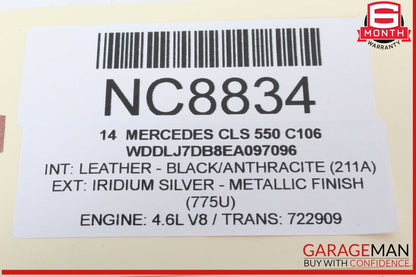 10-18 Mercedes W218 CLS550 E250 Rear SAM Fuse Box Relay Control Module OEM