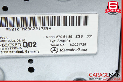 08-18 Mercedes E350 SL550 R350 Subwoofer Amp Amplifier Harman Becker OEM