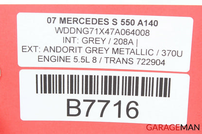 07-13 MERCEDES W221 S550 VOICE LANGUAGE COMMUNICATION CONTROL MODULE Q01 OEM