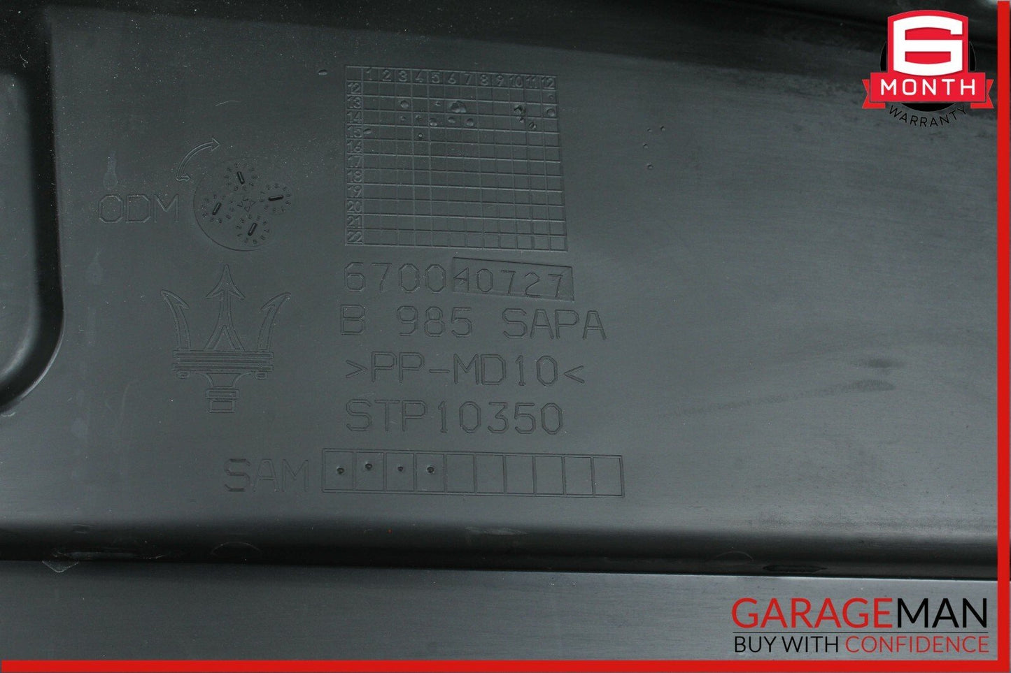 14-17 Maserati Quattroporte Rear Trunk Lock Latch Trim Cover Panel Assembly OEM
