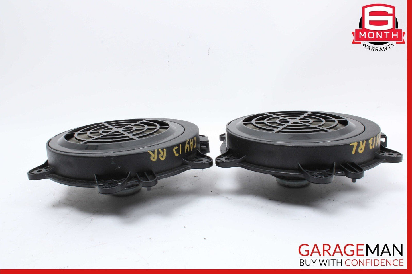 11-18 Porsche Cayenne 958 S Rear Left & Right Side Door Audio Sound Speakers Set
