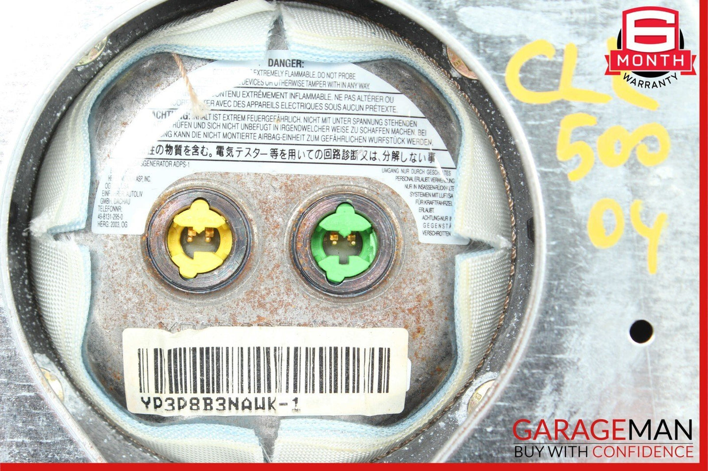 03-12 Mercedes CLK500 E350 SL500 Steering Wheel Airbag Air Bag Assembly