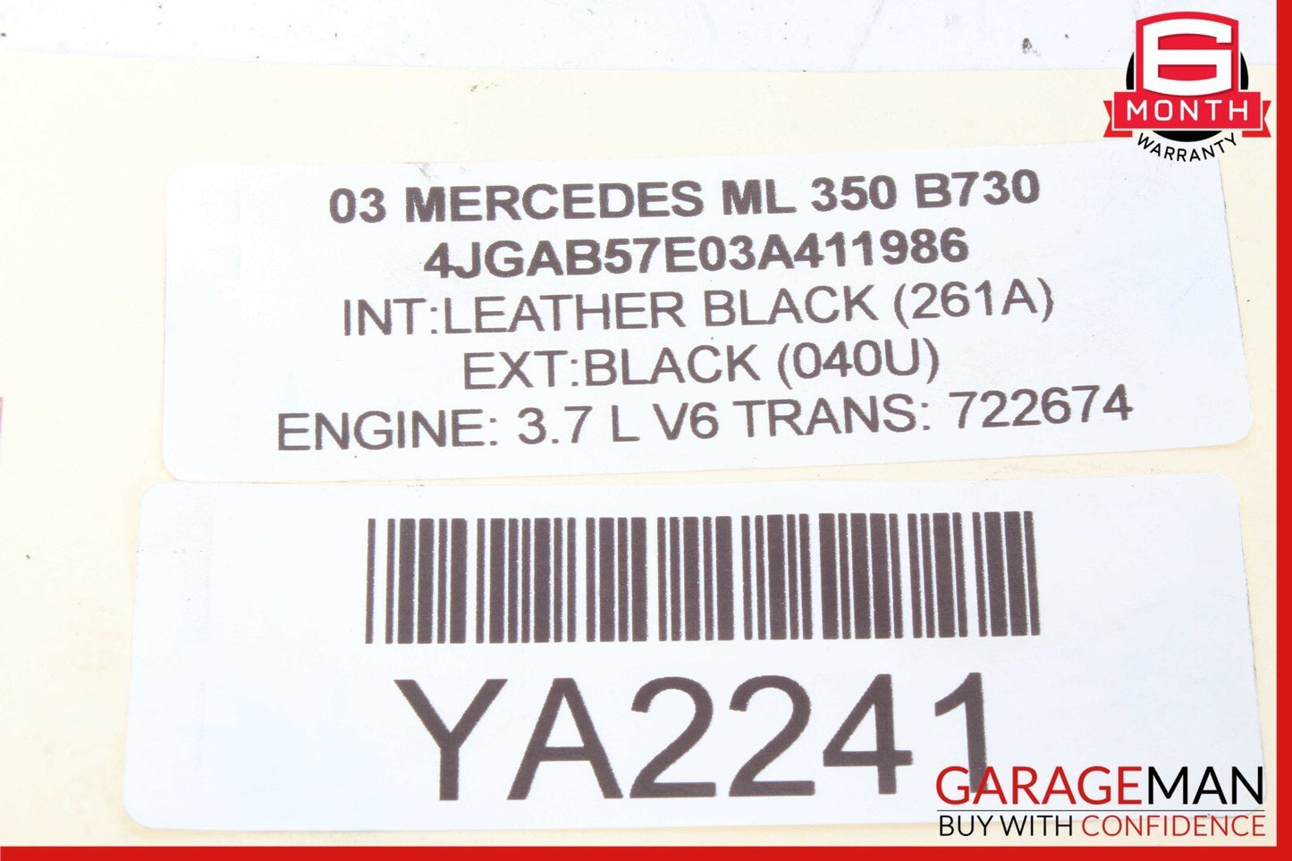 98-05 Mercedes W163 ML350 ML320 ML500 Rear Right Side Lower Control Arm OEM