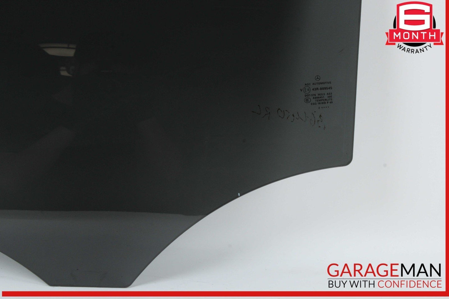 13-19 Mercedes X166 GL450 GLS550 Rear Left Driver Side Door Window Glass OEM