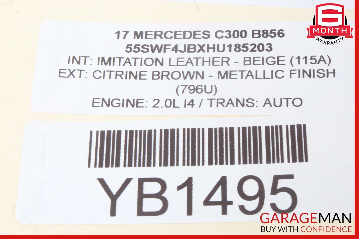 15-20 Mercedes W205 C300 C350e C43 AMG Rear Left Side Door Lock Latch Actuator OEM
