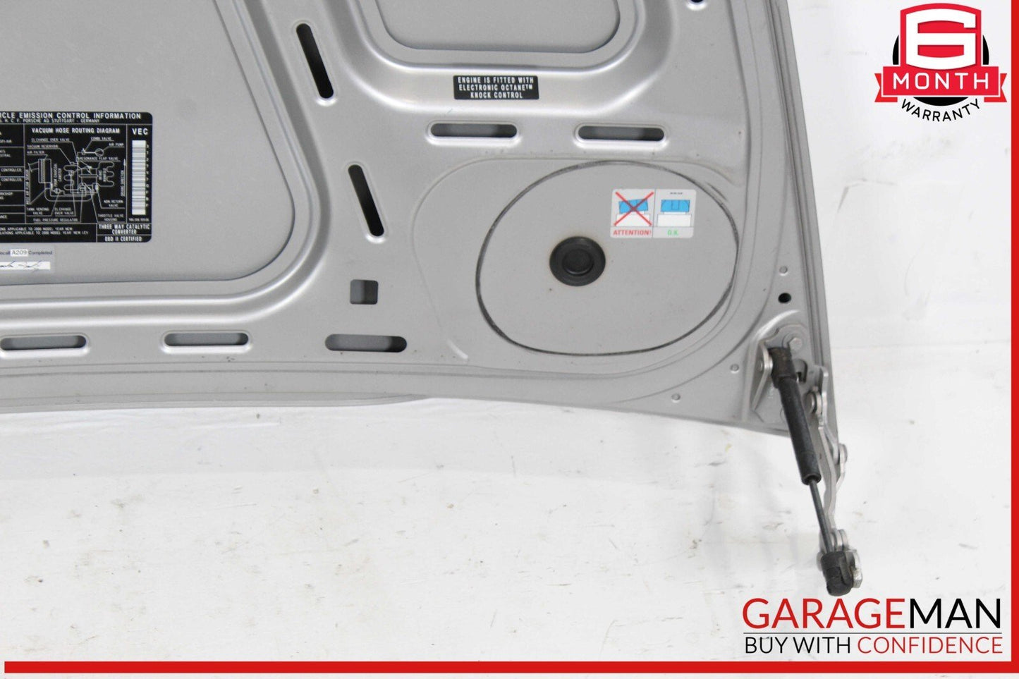 05-12 Porsche Boxster S 987 Rear Hood Bonnet Deck Lid Cover Silver OEM