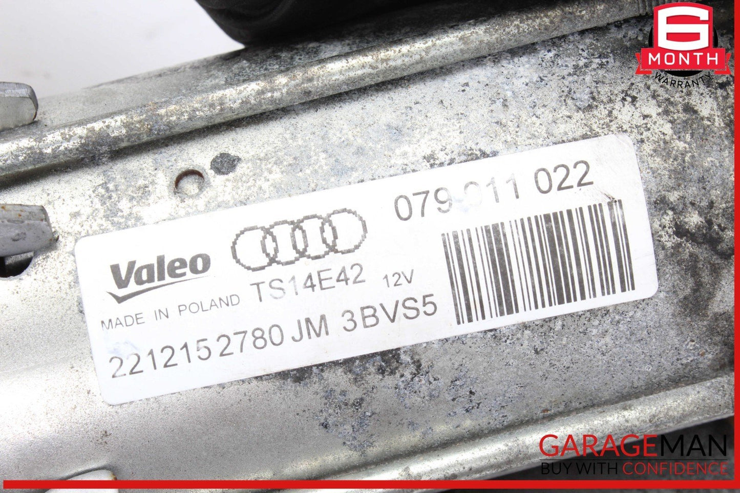 10-16 Audi S4 Engine Starter Motor Valeo 079911022 OEM