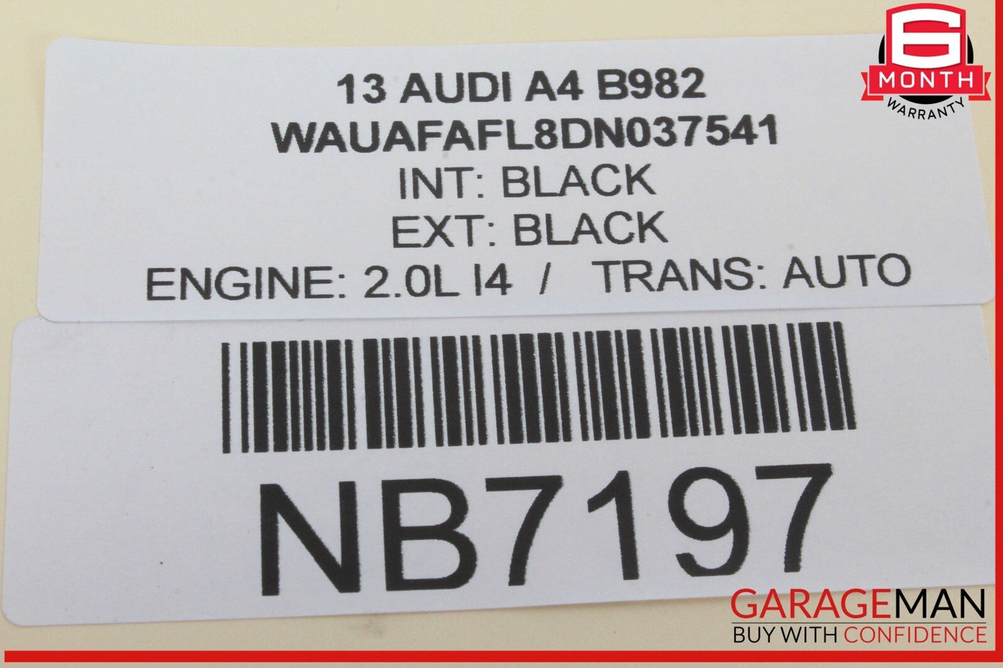 09-16 Audi A4 Rear Trunk Lid Release Handle Switch Black 5N0827566 OEM