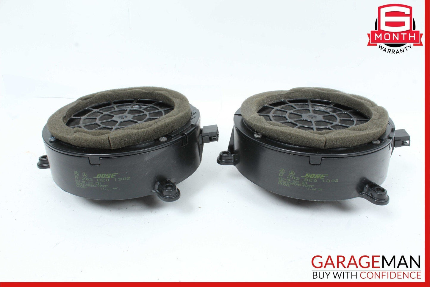 03-09 Mercedes W209 CLK500 Rear Left & Right Side Door Sound Speaker Set of 2