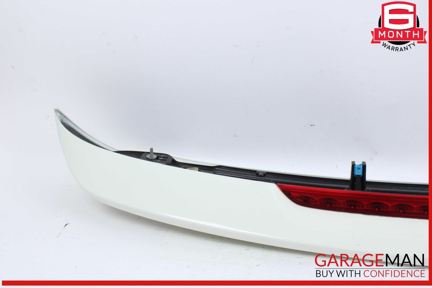 13-14 Mercedes X166 GL450 GL550 Trunk Lid Molding Trim Spoiler Wing White OEM