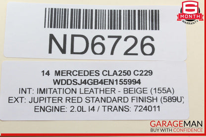 12-20 Mercedes W117 CLA250 SLK350 Hand Parking Brake Control Module Unit OEM