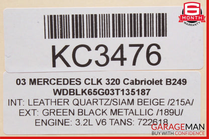 00-03 Mercedes W208 CLK320 CLK430 Telephone Phone Computer Control Module OEM