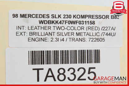 97-04 Mercedes R170 SLK230 Rear Right & Left Shock Absorber Coil Spring Set OEM