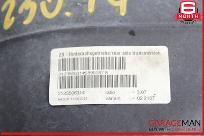 10-16 Mercedes W204 C250 E350 SL400 Rear Differential Diff Axle Carrier 3.07 OEM