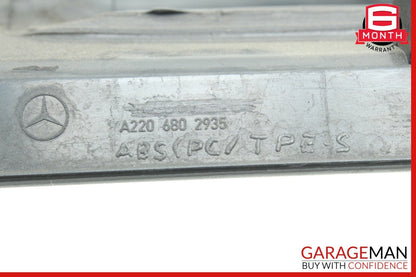 00-02 Mercedes W220 S55 AMG Rear Right & Left Door Sill Scuff Plate Cover Set
