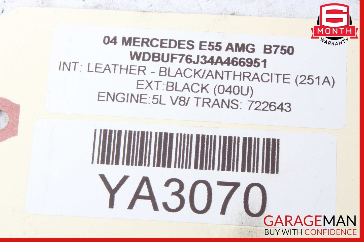 03-09 Mercedes W211 E55 AMG E320 Front Right Headlight Support Bracket Frame OEM