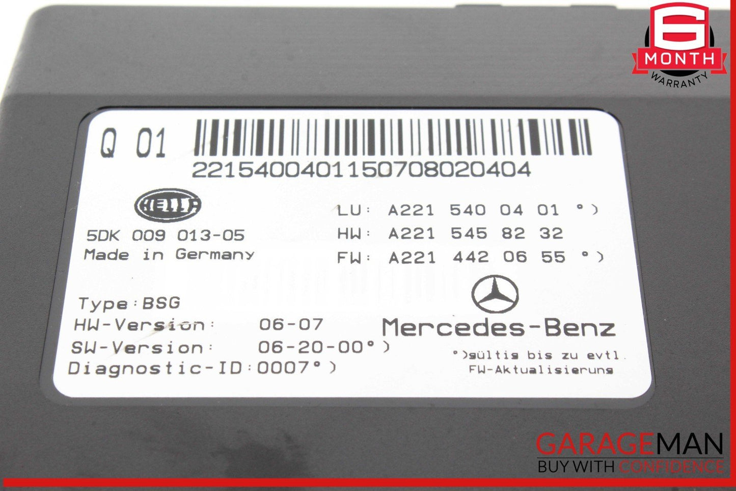 07-14 Mercedes W216 CL550 S550 Electric Power Supply Fuse Box Control Module OEM