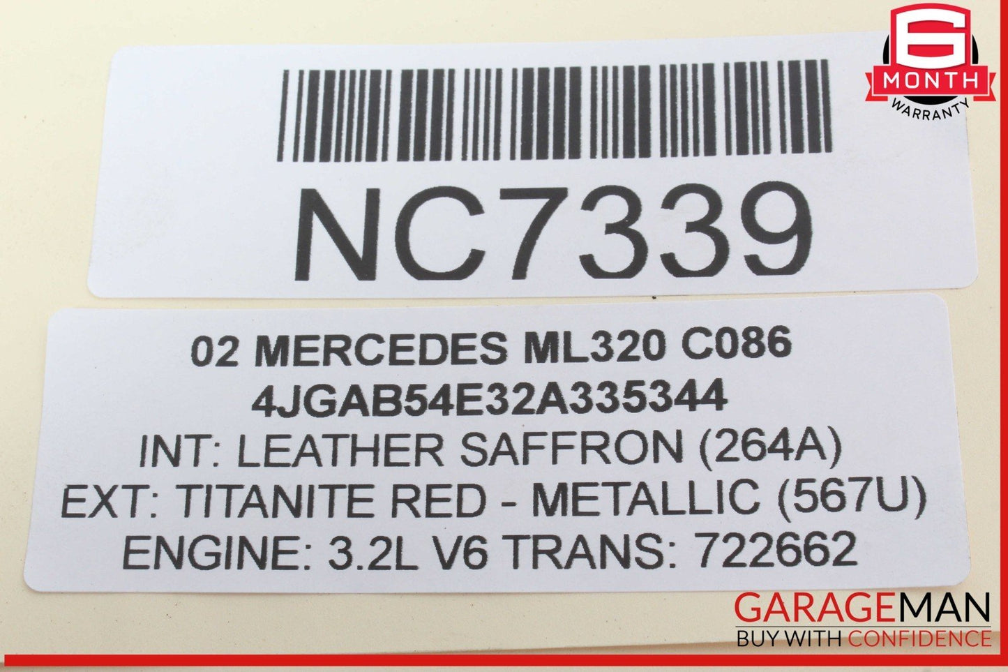 98-05 Mercedes W163 ML320 ML55 AMG Rear Glass Windshield Wiper Motor Unit