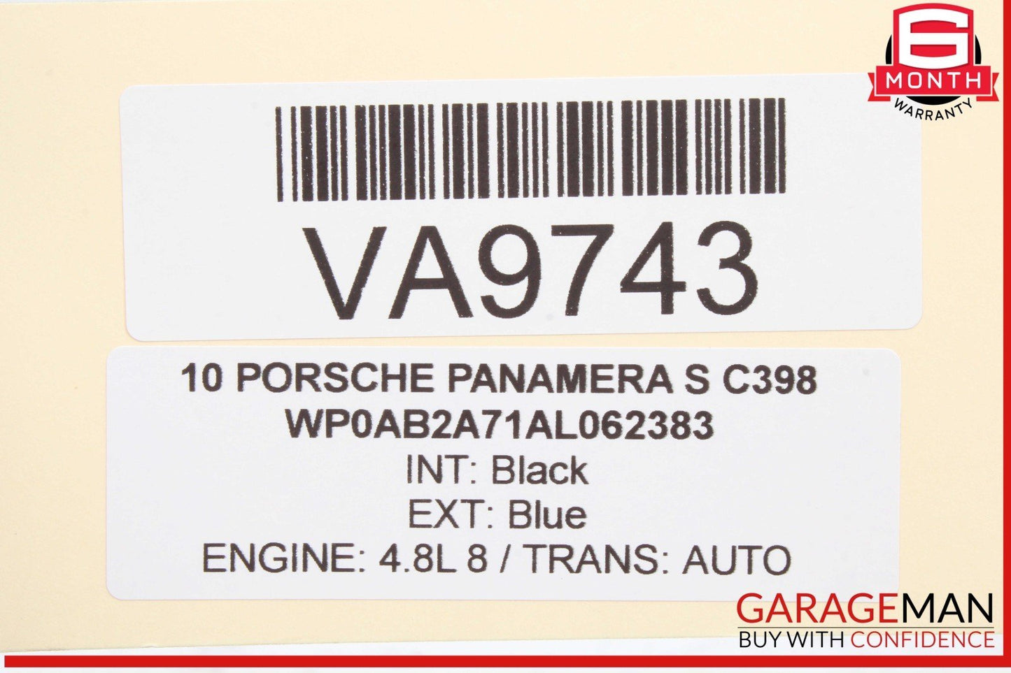 10-16 Porsche Panamera 970 Rear Left or Right Side Upper Outer Control Arm OEM