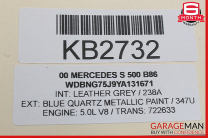 96-02 Mercedes W220 S500 E430 CLK430 SL500 Yaw Turn Rate Sensor 0005426518 OEM
