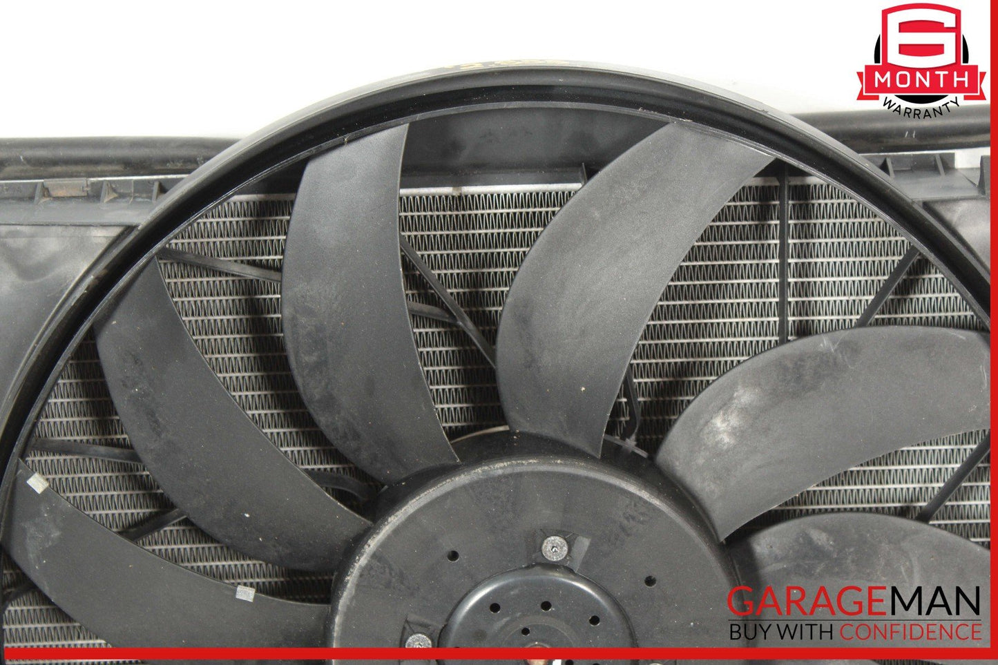 02-06 Mercedes W220 S55 CL55 Engine Motor Cooling Fan Shroud w/ Radiator OEM