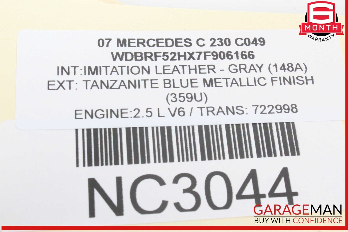 01-07 Mercedes W203 C230 C350 C55 AMG Brake Pedal Assembly OEM