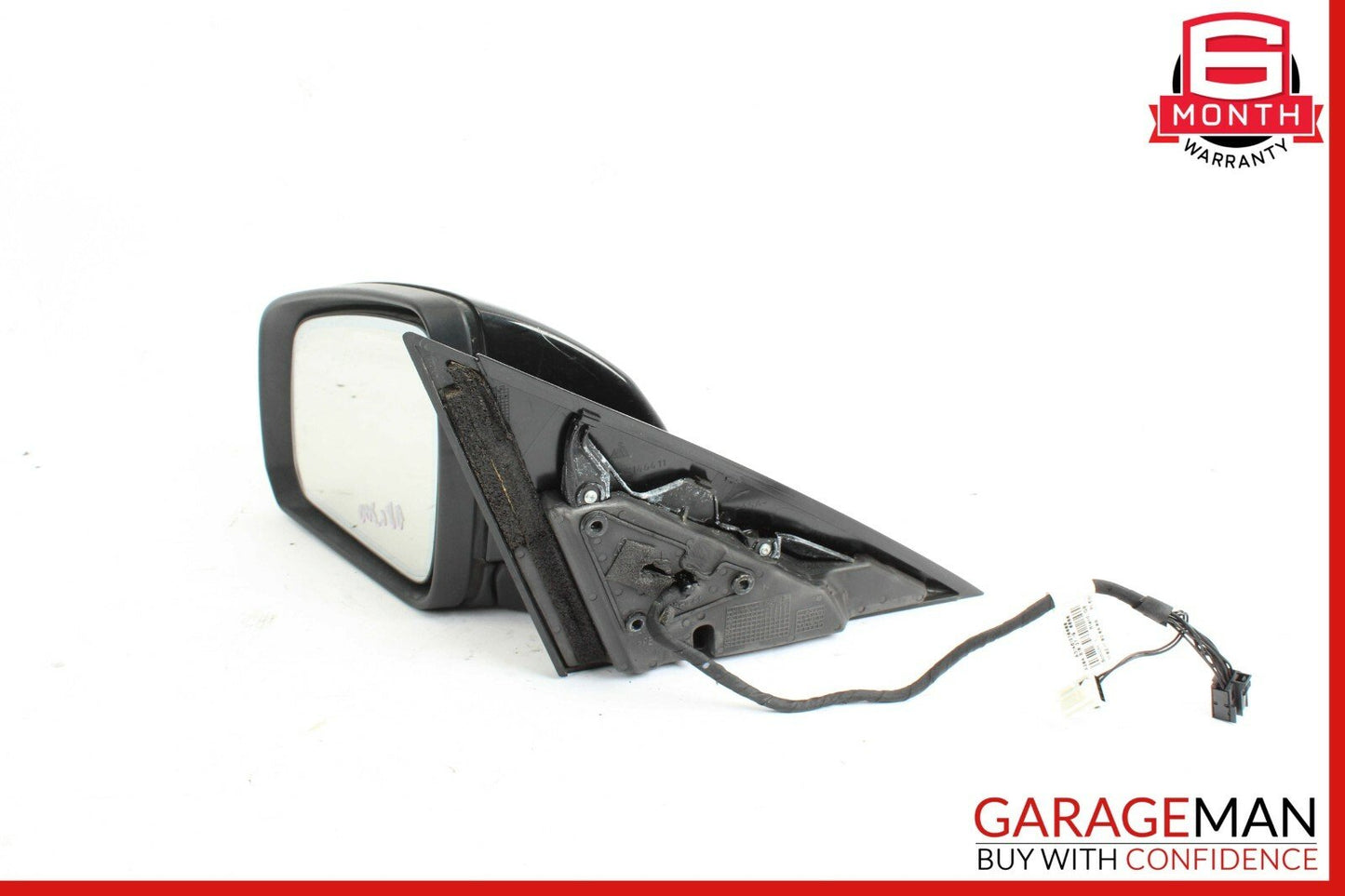 08-09 Mercedes W204 C280 C63 AMG Front Left Side Mirror Rear View Door Black
