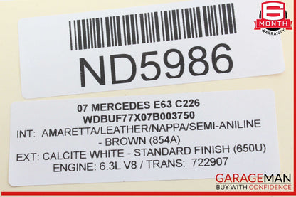 03-11 Mercedes W211 E63 AMG CLS550 Body Control Module BCM 2115455332 OEM