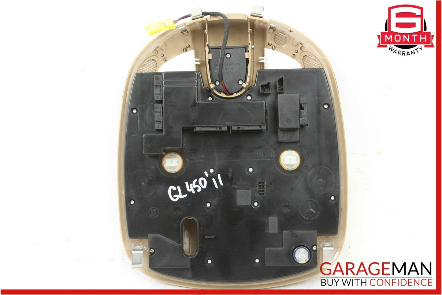 06-13 Mercedes GL450 ML550 GL550 Front Overhead Dome Light Lamp Brown