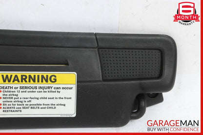 05-11 Mercedes R171 SLK280 Right Side Sun Visor Sunvisor Shade Black OEM