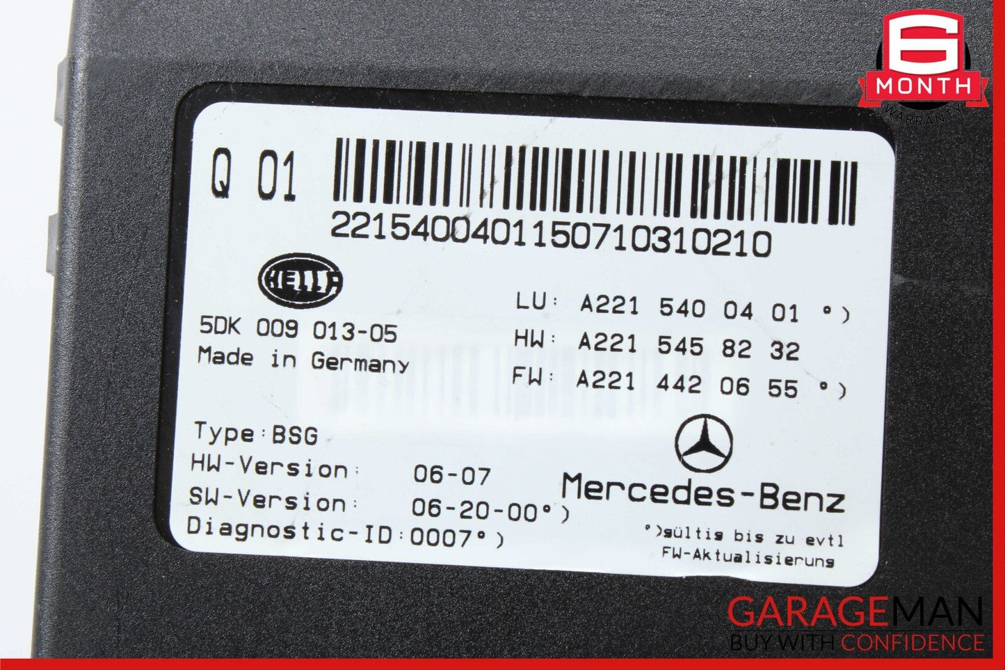 07-14 Mercedes W221 S550 Electric Power Supply Control Fuse Box Module Unit