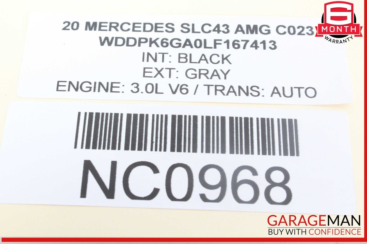12-20 Mercedes R172 SLC43 AMG Right Convertible Top Main Drive Lift Cylinder OEM