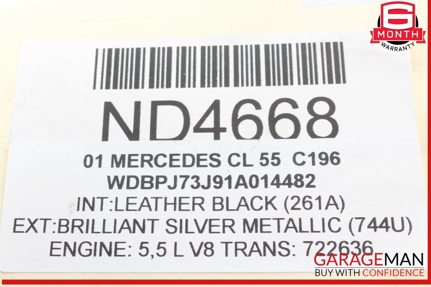 00-06 Mercedes W215 CL55 AMG Hydraulic ABC Suspension Valve Block Pump Assembly