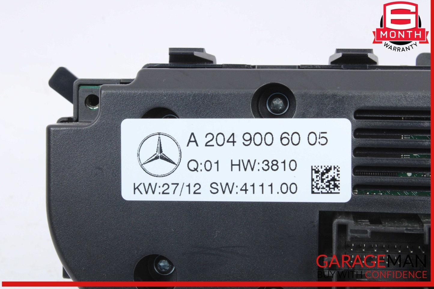 12-14 Mercedes W204 C250 CGI C300 AC A/C Heater Climate Control 2049006005 OEM