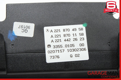 07-14 Mercedes W221 S350 S550 CL550 A/C AC Heater Climate Control Switch Module