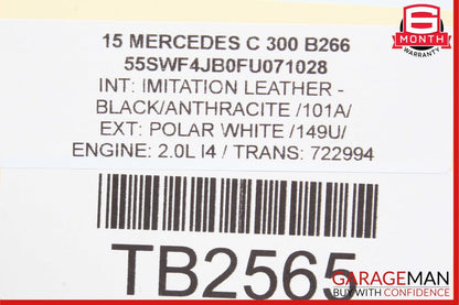 15-20 Mercedes W205 C300 ABS Anti Lock Brake Pump Control Module 2059012800 OEM