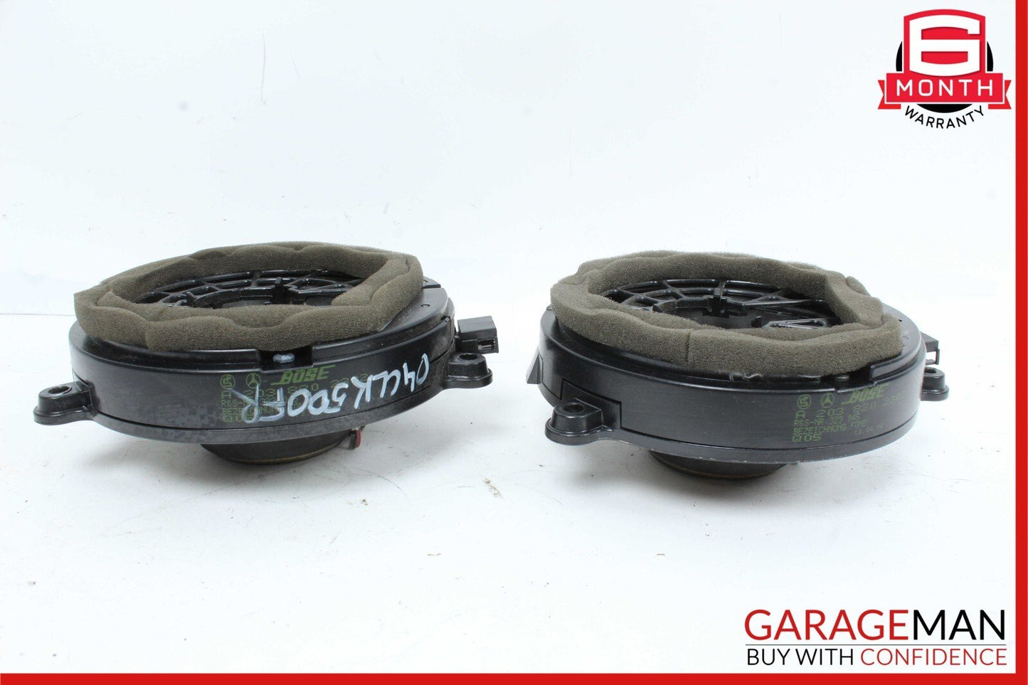 03-09 Mercedes W209 CLK500 CLK55 AMG Front Right & Left Door Speaker Set