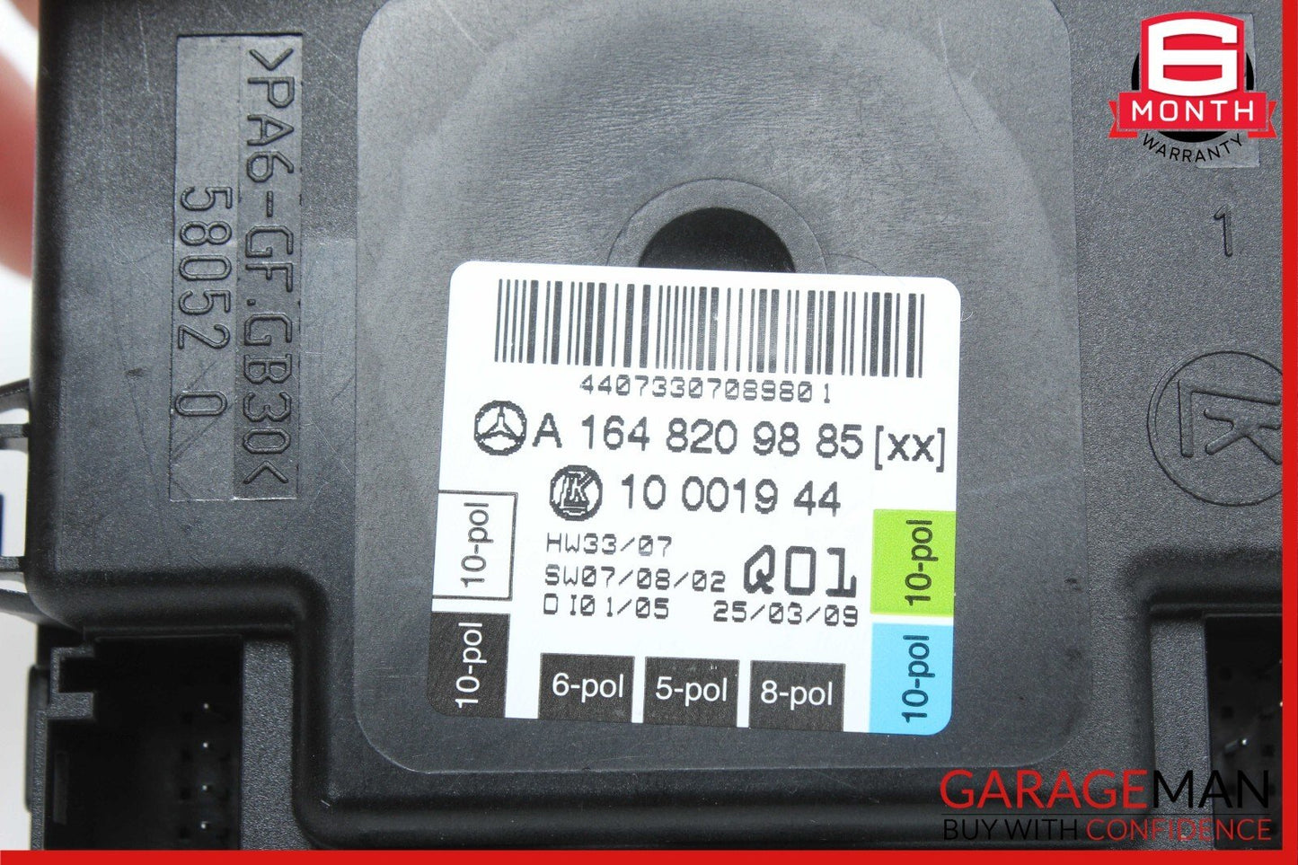06-12 Mercedes ML350 GL320 R500 ML450 Front Right Side Door Control Module Unit