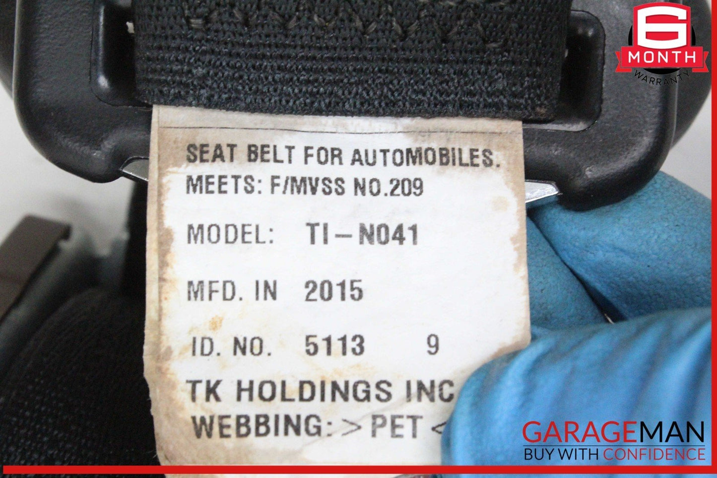11-24 Mitsubishi Outlander Sport Rear Left Driver Side 2nd Second Row Seat Belt