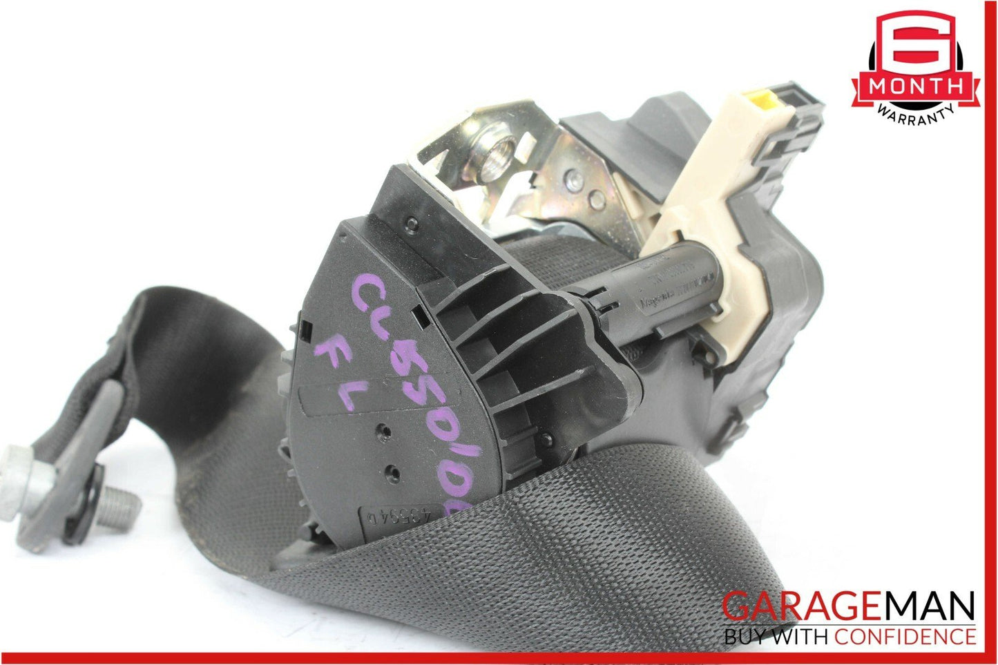 07-10 Mercedes W216 CL550 Front Left Driver Seat Belt Seatbelt Retractor Black