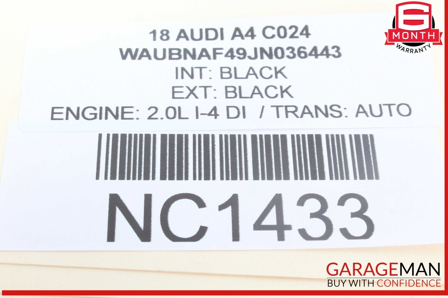 17-24 Audi A4 Rear Right Passenger Side CV Axle Shaft Halfshaft 8W0501204J OEM