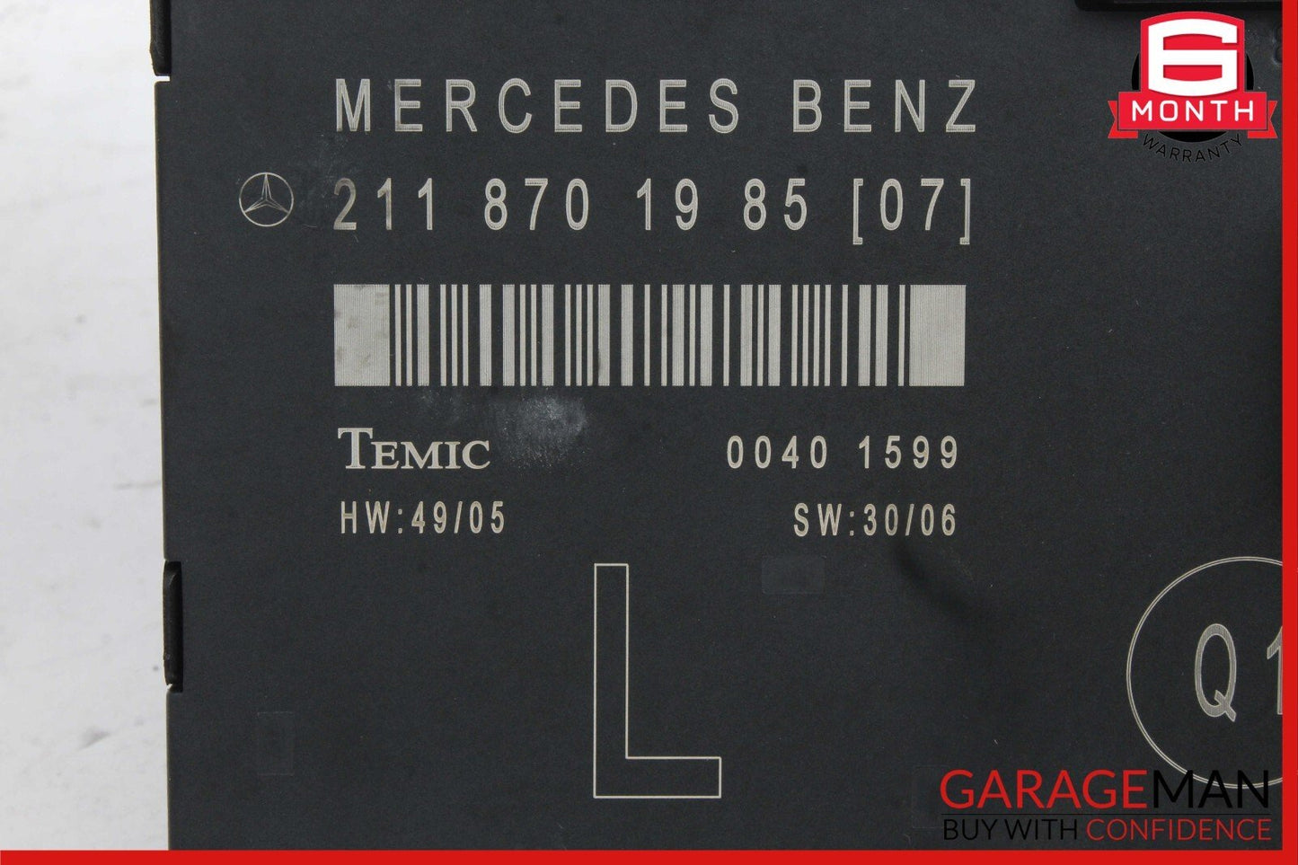 03-09 Mercedes W211 E350 E63 AMG Front Left Driver Side Door Control Module OEM