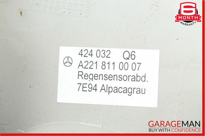 07-09 Mercedes W221 S550 S600 Interior Top Upper Rear View Mirror Gray OEM