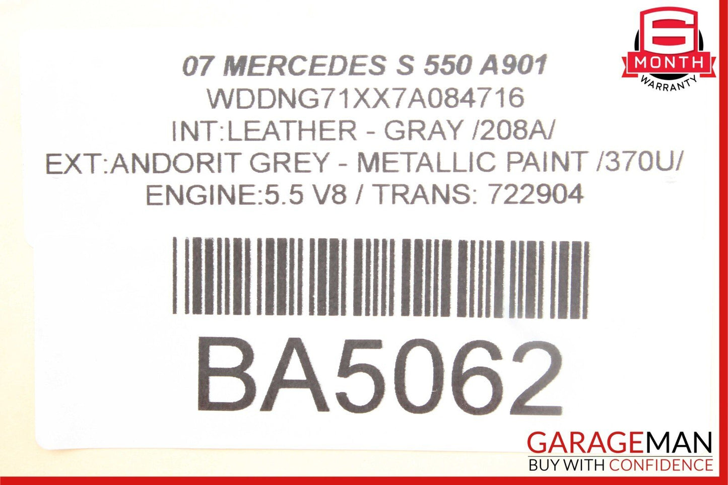 07-09 Mercedes W221 S550 Front Right Passenger Side Door Speaker Logic 7 OEM