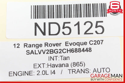 12-13 Range Rover Evoque Front Right Passenger Side Door Control Module Unit OEM