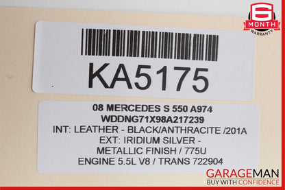 07-11 Mercedes W221 S550 S600 CL550 S63 AMG Windshield Night Vision Camera OEM