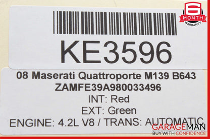 03-13 Maserati Quattroporte M139 Power Steering Chassis Control Module Unit OEM