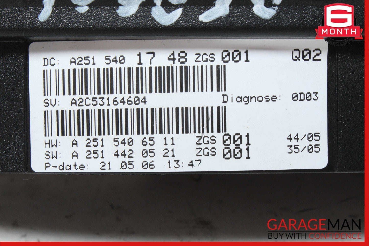06-07 Mercedes W251 R350 R500 Speedometer Odometer Instrument Cluster Gauge